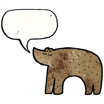 熊动物卡通矢量图