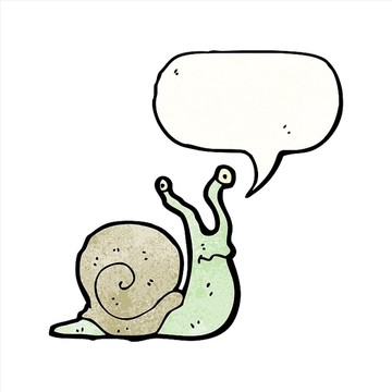 卡通蜗牛矢量图