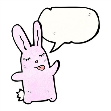 小兔子卡通矢量图