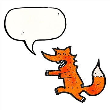 卡通狐狸矢量图