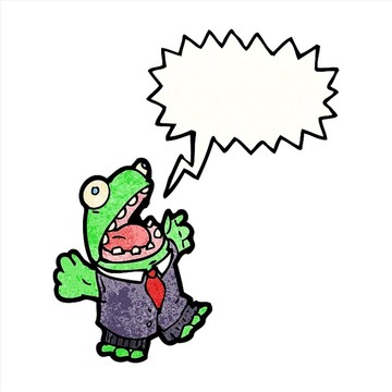 卡通动青蛙物插画