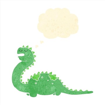 卡通动物恐龙插画