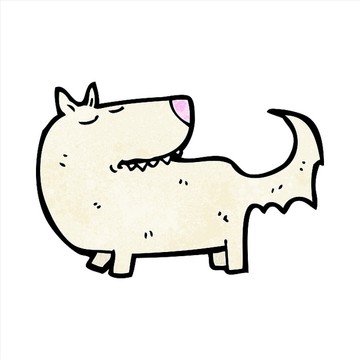 卡通动物狗狗插画
