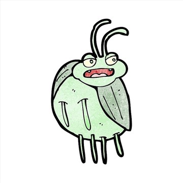 卡通动物甲虫插画