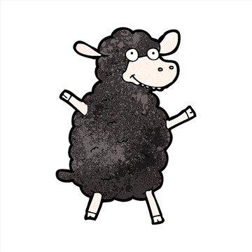 卡通动物羊插画