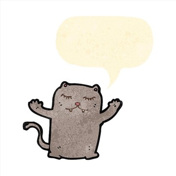 卡通动物猫咪插画