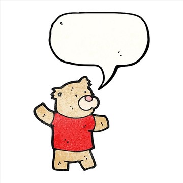 卡通动物小熊插画