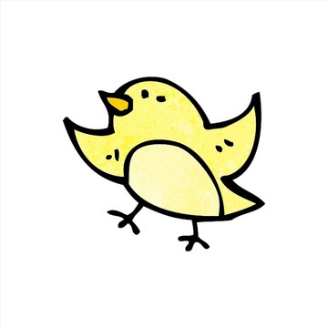 卡通动物小鸟插画