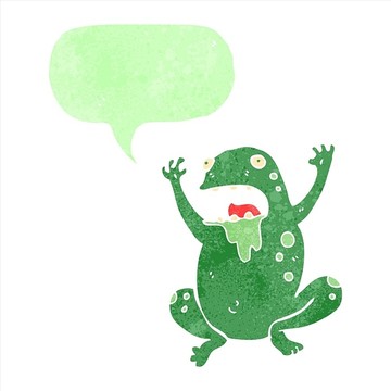 卡通动物青蛙插画