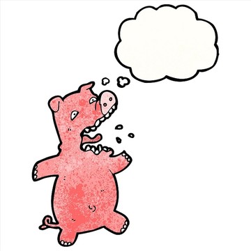 卡通动物猪插画