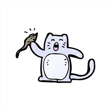 卡通动物猫咪插画