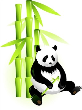 竹子和熊猫