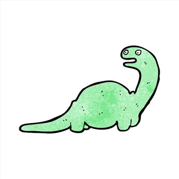 卡通动物恐龙插画
