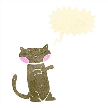 卡通猫咪插画