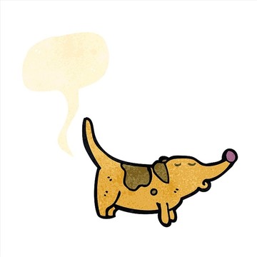 卡通动物狗狗插画