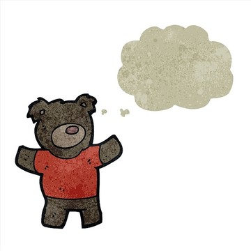 卡通泰迪熊插画