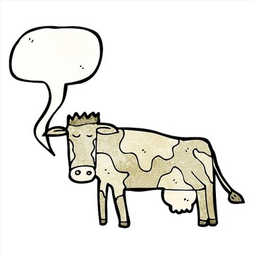 卡通奶牛插画