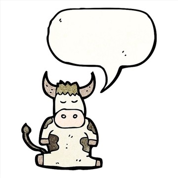 卡通奶牛插画