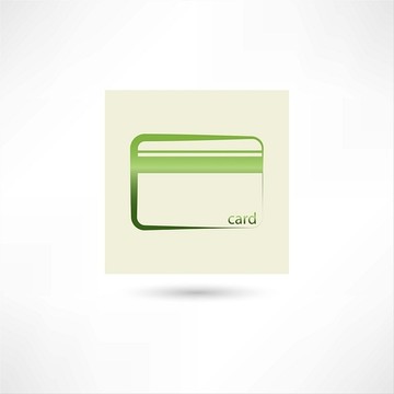绿色的塑料卡