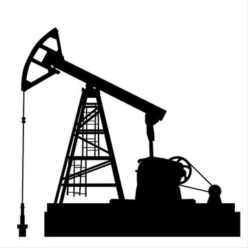 石油工业设备矢量插画