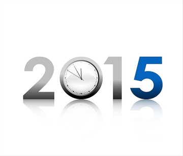 新年2015和时钟