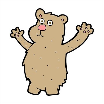 卡通动物熊插画