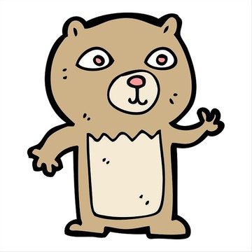 卡通动物熊插画