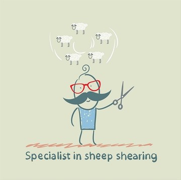 专家思考如何剪羊