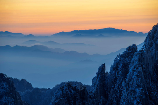 黄山冬天