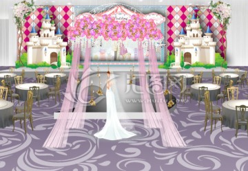 迪士尼城堡婚礼