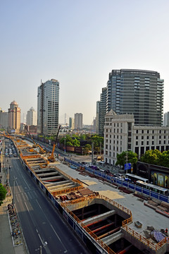 上海 中山东路建设地铁