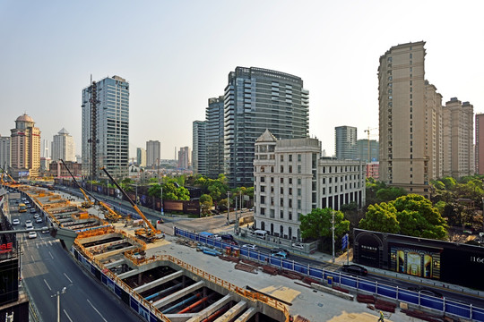 上海 中山东路建设地铁