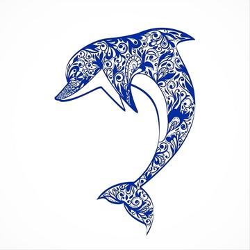 海豚图标图标