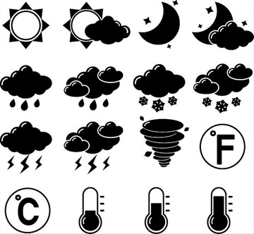 天气预报符号