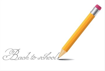 铅笔矢量背景回到学校