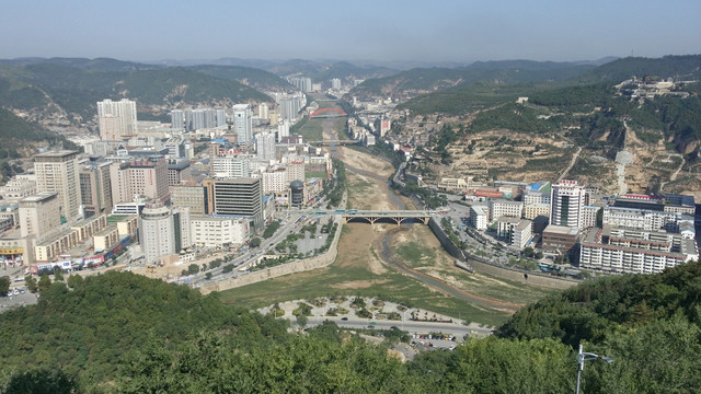 延安市延河风景