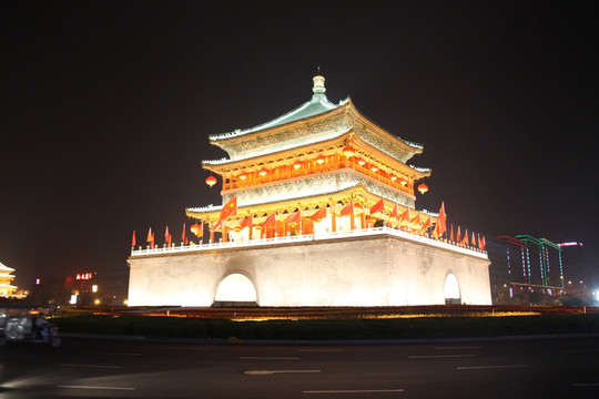西安钟楼夜景