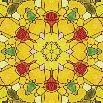 玻璃拼接花纹
