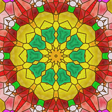 玻璃拼接花纹