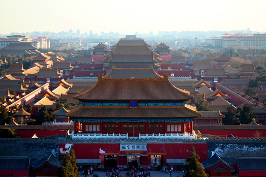 北京城 北京 俯视 皇城