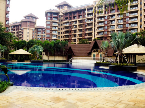 东南亚建筑 游泳池