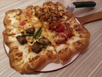 正方形的披萨