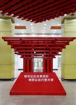 中华艺术宫的建筑模型