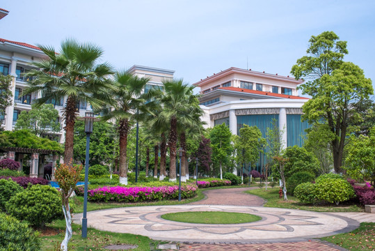 花园酒店户外场景