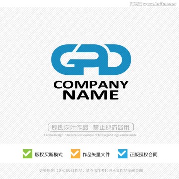 GPD字母 LOGO设计