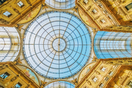 米兰商业街玻璃穹顶