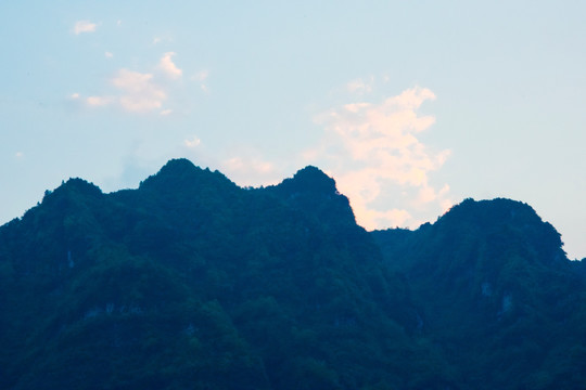 大山 晚霞