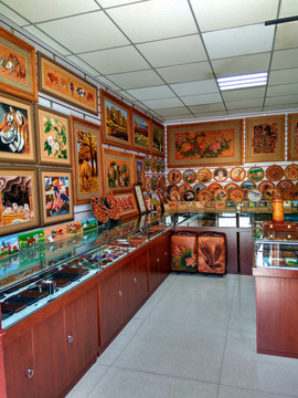 皮画店，皮画艺术店