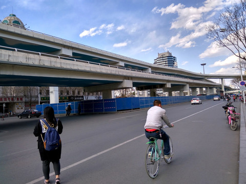 内蒙古首府立交桥，呼和浩特街景