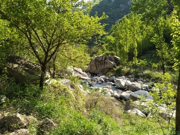 山间溪流